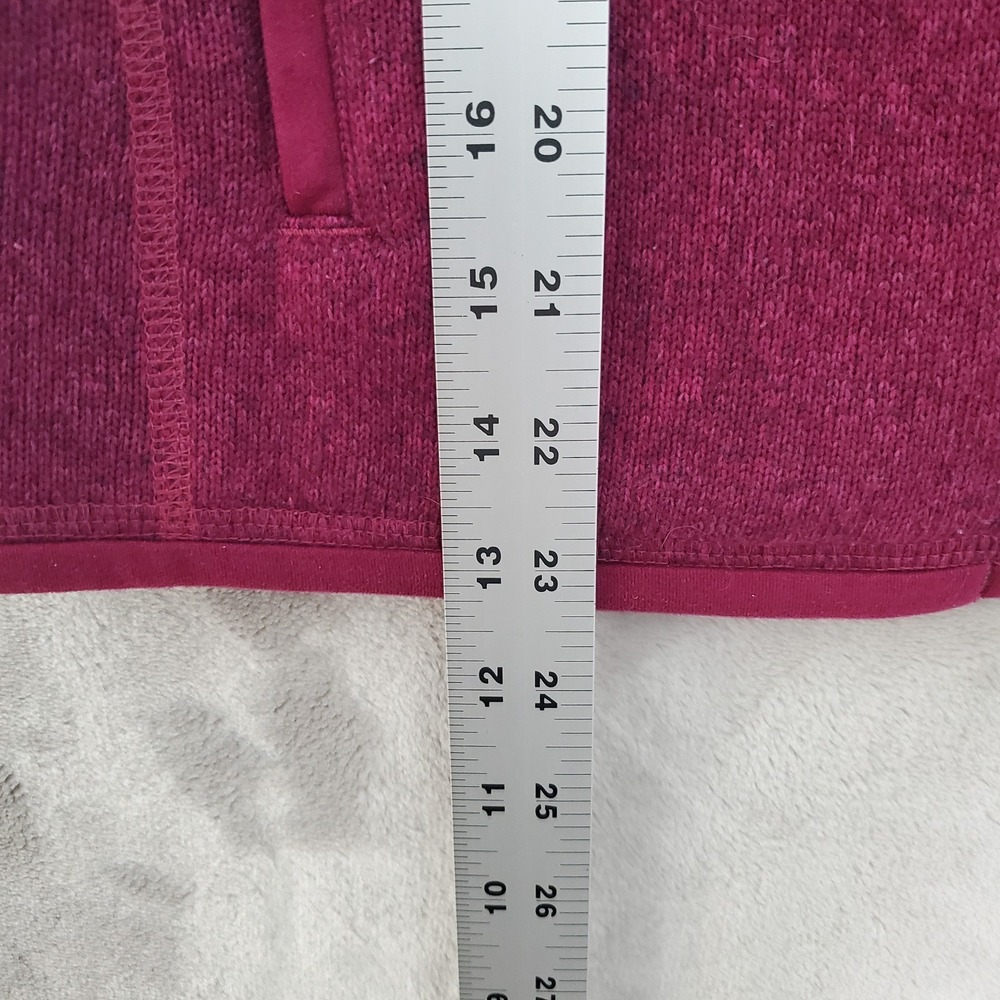 Patagonia Better Sweater Jacket Kids XL 14 Full Zip Fleece Burgandy Wine EUC - Picture 9 of 9